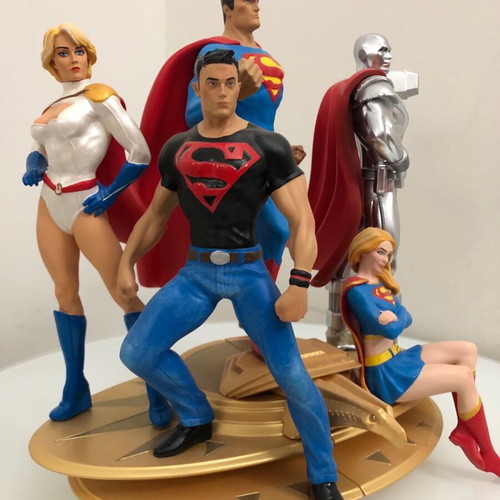 Superman Family 2-Part Statue new, collectible set DC Direct