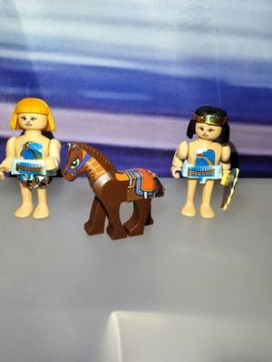 Kinder Surprise "I Piramidix" σετ 3 αιγυπτιακών φιγούρων με άλογο