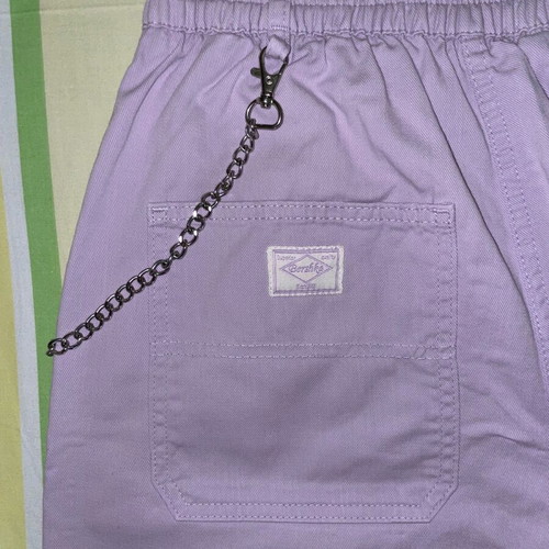 Bershka cargo high-waisted women's pants lilac like new, size M