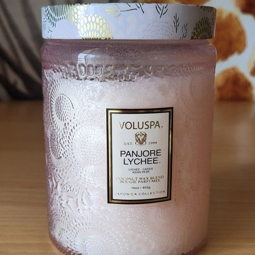 Voluspa Panjore Lychee scented candle new 453gr