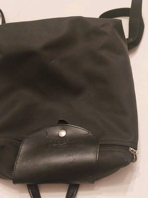 Longchamp back bag used, black