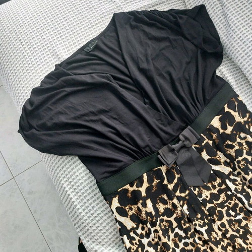 Leopard plus size viscose dress 2XL-3XL like new