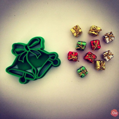 Christmas bells cookie cutter made to order