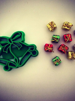 Christmas bells cookie cutter made to order