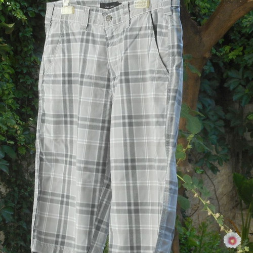 Calvin Klein men's shorts like new, size 32, cotton, white and gray