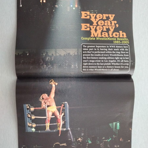 WWE Magazine Big Time Wrestlemania 22 Retro used