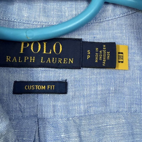 Ralph Lauren linen shirt like new, blue turquoise, size S