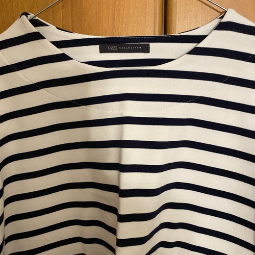 Marks & Spencer women's striped top new, size M, cotton