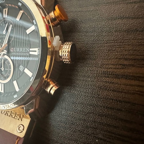 Curren men's watch brown like new with box