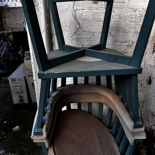 Iron chairs used, outdoor, pack of about 40 pieces
