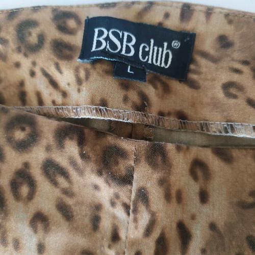 BSB Large pants used with animal print and side zipper
