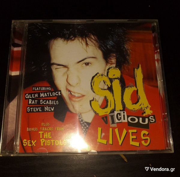  SID VICIOUS LIVE - SEX PISTOLS  13 TRACK CD ALBUM - PUNK ROCK