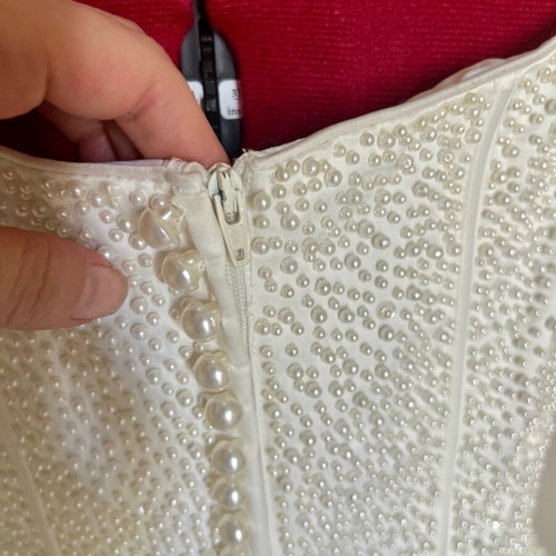 Corset with pearls like new by Allure, size L