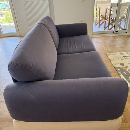 3-seater sofa used with cover and cushions