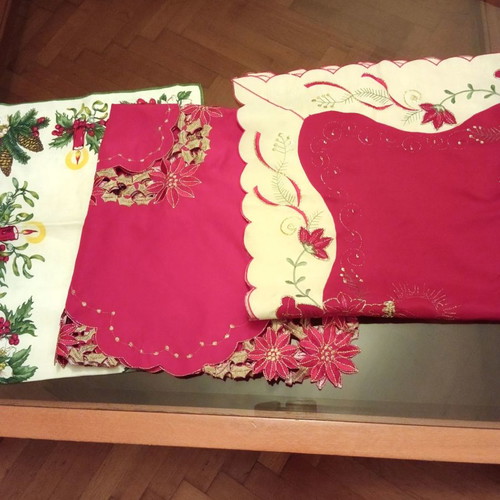 Christmas table runners new, pack of 3 pieces