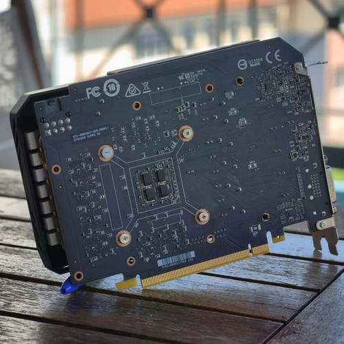 MSI GTX 1660 SUPER AERO ITX OC graphics card used, compact design