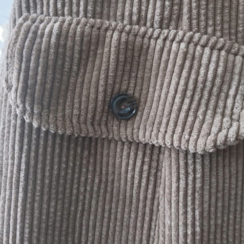Mini skirt used brown corduroy look with zipper