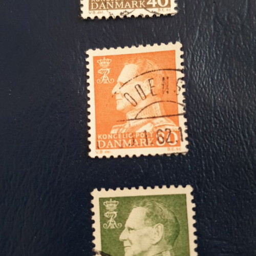 1961 40&60&80 Ore Denmark stamps used, set of 3