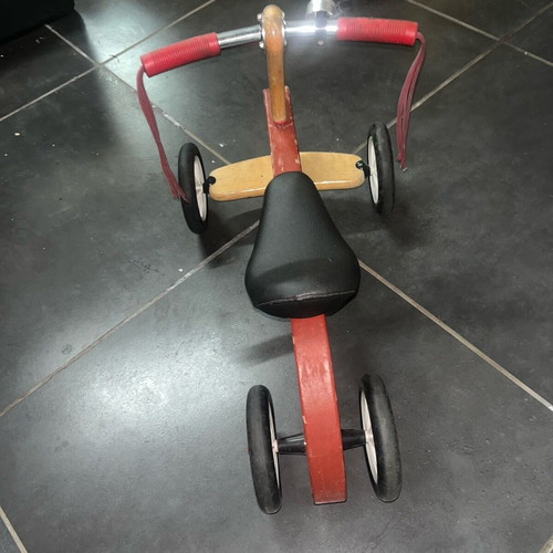 Vintage children's riding car used, collectible balance bike