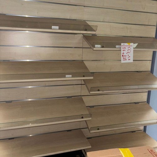 Shoe display shelves like new