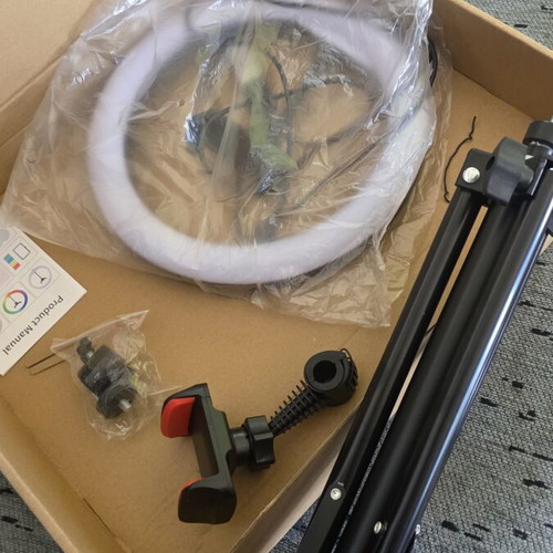 Selfie ring light with USB power