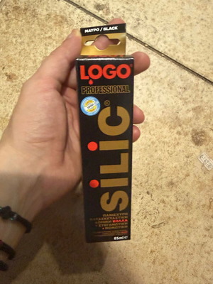 Silic σφραγιστική σιλικόνη μαύρη 85ml Logo Professional καινούργιο