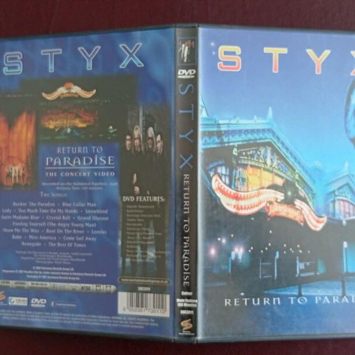 Styx Return To Paradise DVD used, rock