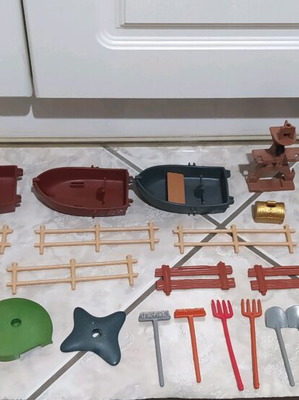 Playmobil items used with wear