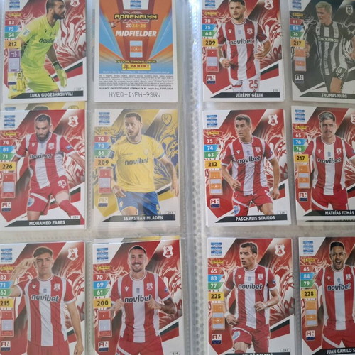 Superleague Panini album and 178 single cards new