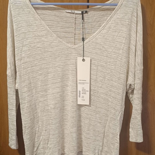 ALE blouse with 3/4 sleeves, spring/autumn, beige