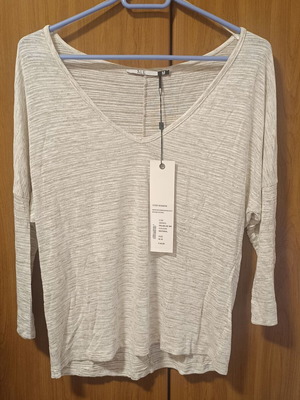 ALE blouse with 3/4 sleeves, spring/autumn, beige