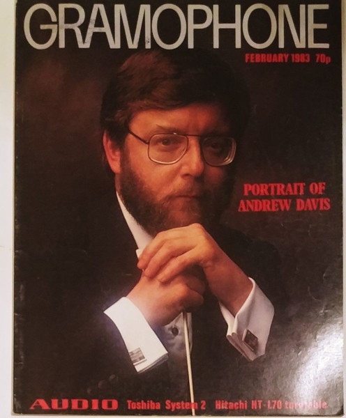 GRAMOPHONE  FEBRUARY 1983 PORTRAIT OF ANDREW DAVIS