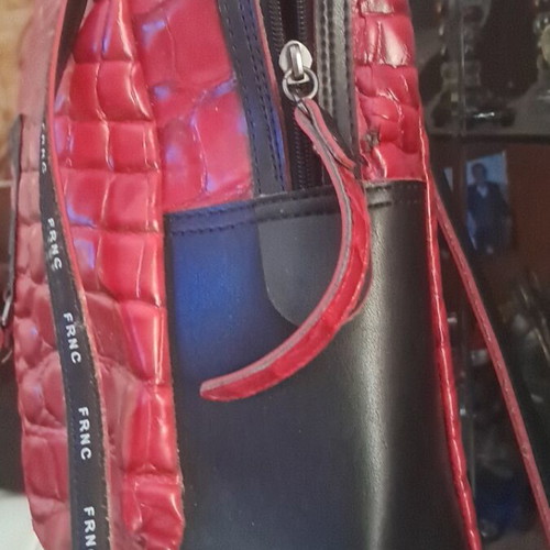 Backpack FRNC burgundy with black like new