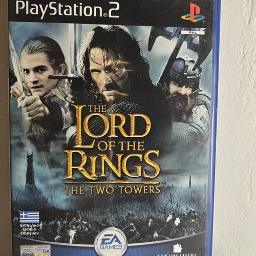 Lord of the Rings The Two Towers PlayStation 2 game, Greek edition