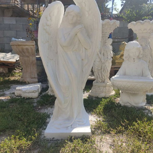 Guardian Angel vibroconcrete figure new, 80 cm height