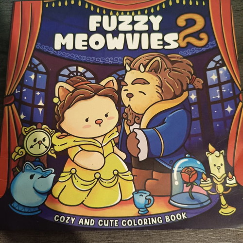 Colouring Book Fuzzy Meowvies 2 like new