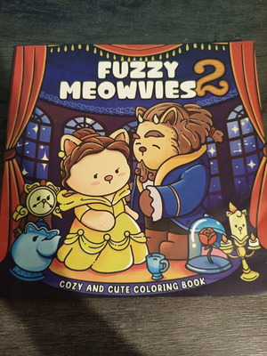 Colouring Book Fuzzy Meowvies 2 like new