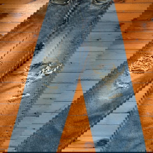 Bershka τζιν baggy ψηλομέσο μέγεθος 38 σαν καινούργιο, μπλε