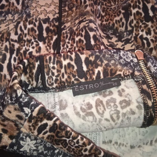Animal print skirt size S like new, brown