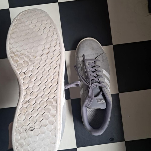 Adidas Grant Court sneakers, size 45.5, grey