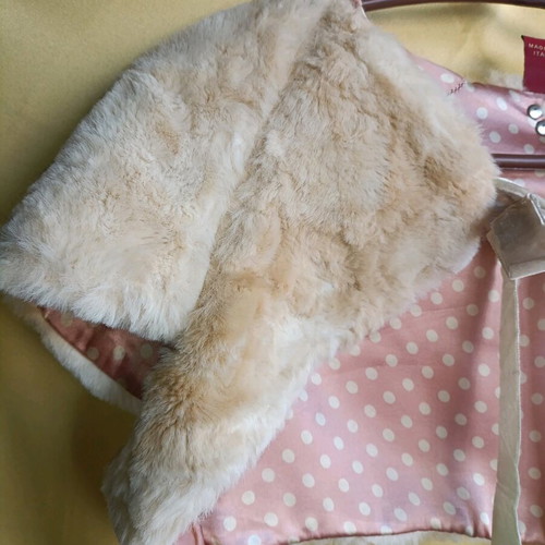 Dondup vest used eco fur with silk lining