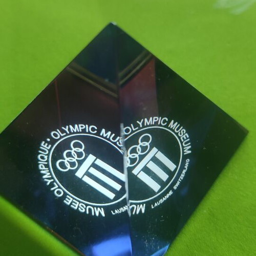 Olympic Museum crystal pyramid souvenir from Lausanne
