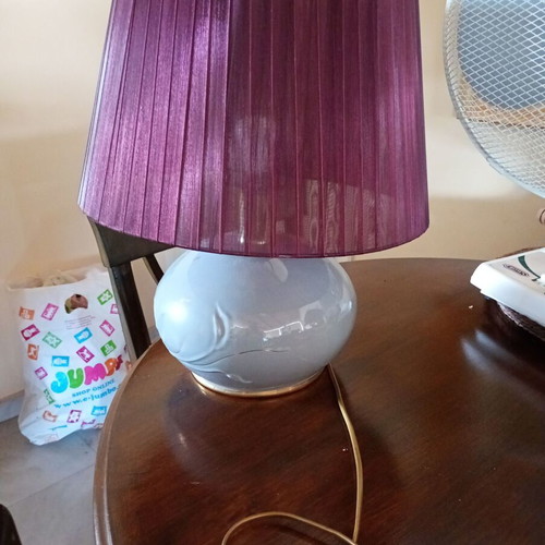 Porcelain table lamp like new, height 0.48 m