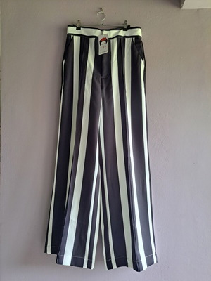 Frida Kahlo striped pants black and white new SheX