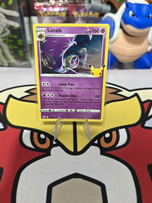 Pokemon card Lunala holographic celebrations καινούργιο