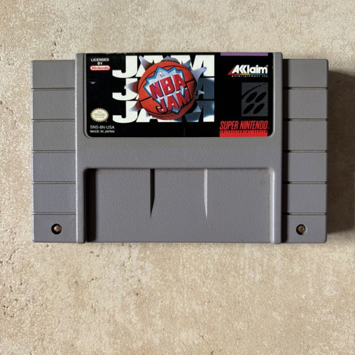 NBA Jam Super Nintendo SNES game, American