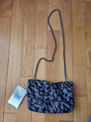 Zara shoulder bag new, black and silver with adjustable chain