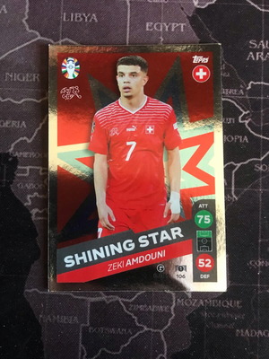 Topps Match Attax Zeki Amdouni Silver Card like new