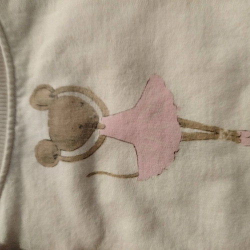 Sinsay girls' set with ballerina mouse print, like new, size 98