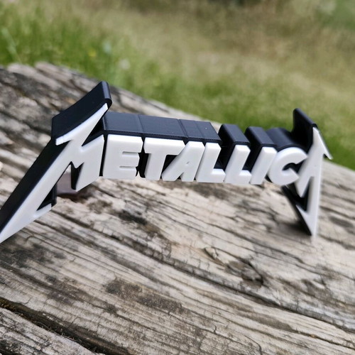 Metallica Logo Stand 3D printed new decorative item